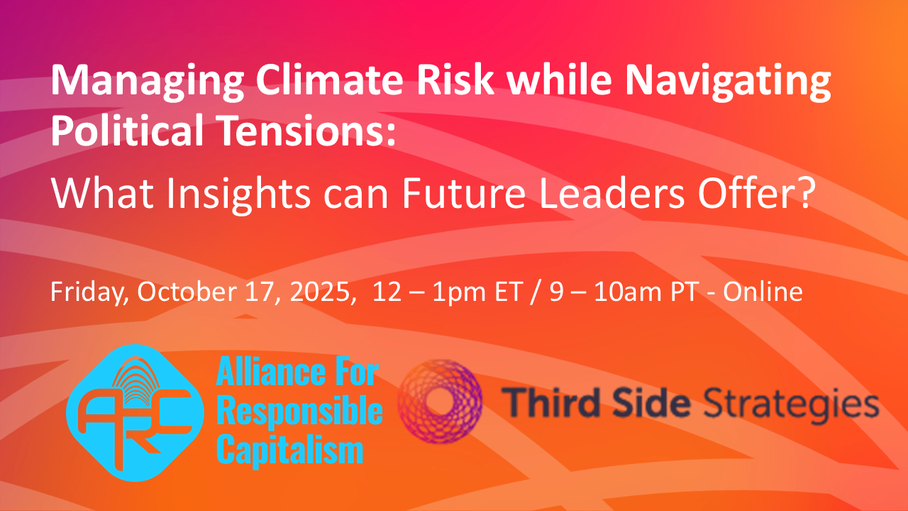 Managing Climate Risk 