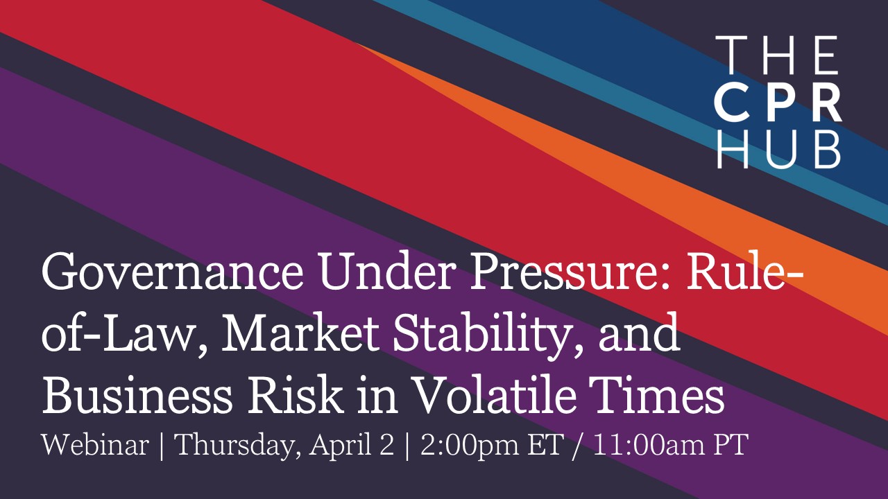 Governance Under Pressure 