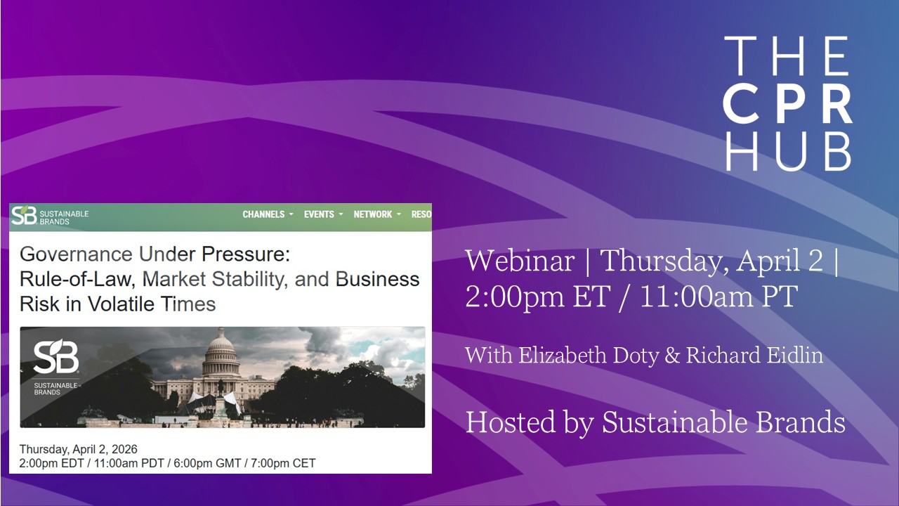 Governance Under Pressure Webinar 