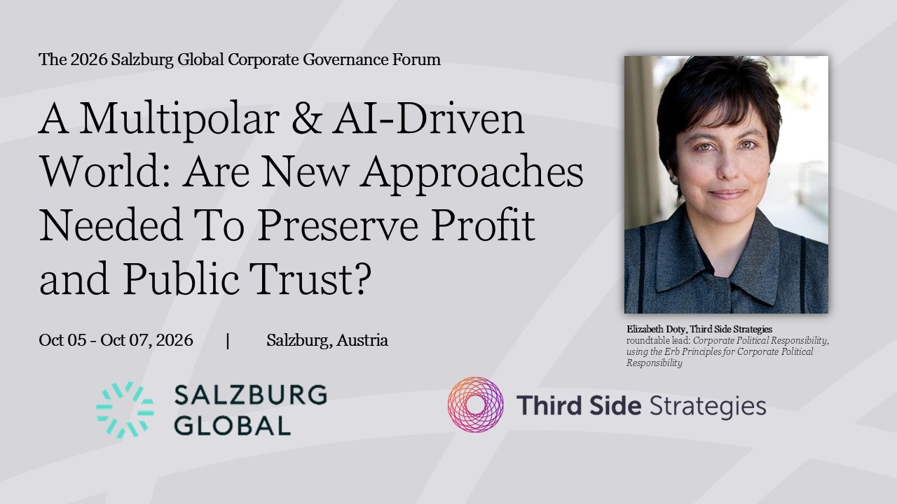 The 2026 Salzburg Global Corporate Governance Forum