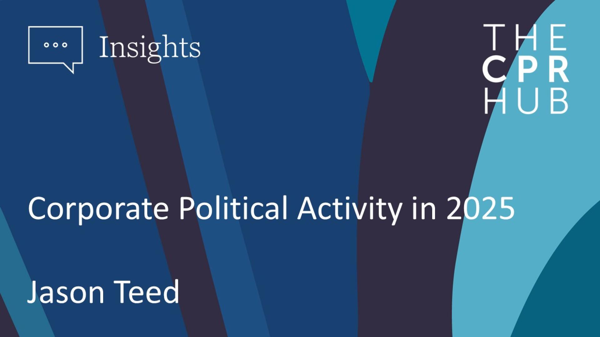 Corporate Political Activity in 2025